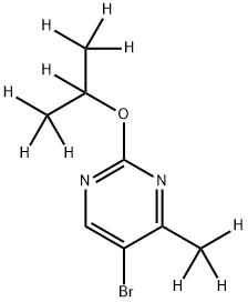 5-Bromo-[2-(iso-propoxy)-4-methyl-d10]-pyrimidine Structure