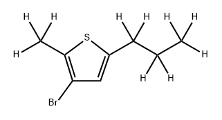 3-Bromo-[2-methyl-5-(n-propyl)-10]-thiophene 结构式