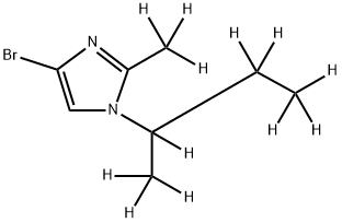 4-Bromo-[1-(sec-butyl)-2-methyl-d12]-imidazole Structure