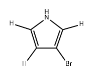 3-Bromo-1-H-pyrrole-2,4,5-d3,1643576-48-0,结构式