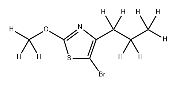 5-Bromo-[2-methoxy-4-(n-propyl)-d10]-thiazole Struktur
