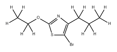 5-Bromo-[2-ethoxy-4-(n-propyl)-d12]-thiazole Struktur