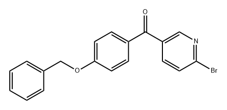 (4-(苄氧基)苯基)(6-溴吡啶-3-基)甲酮 结构式