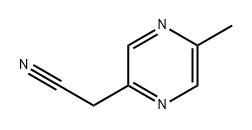 2-Pyrazineacetonitrile, 5-methyl- Struktur