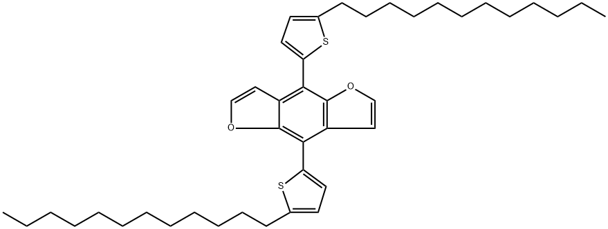 4,8-dis(5-dodecylthiophen-2-yl)benzofuro[5,6-b]furan Structure