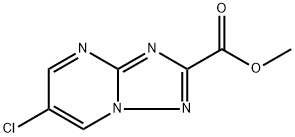 methyl 6-chloro-[1,2,4]triazolo[1,5-a]pyrimidine-2-carboxylate Struktur
