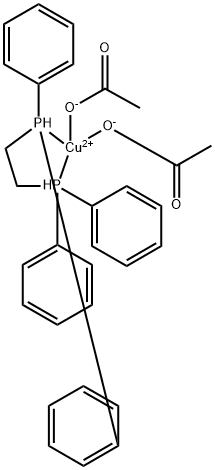 1,2-二(二苯基膦基)乙烷乙酸铜(II), 1644557-70-9, 结构式