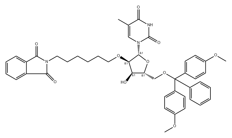 2-O-HEXYLPHTHALIMIDE-5-O-DMTr-5-MEU 化学構造式