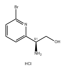 (S)-2-amino-2-(6-bromopyridin-2-yl)ethan-1-ol hydrochloride Structure