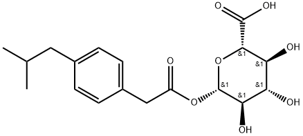 Ibufenac Acyl-β-D-Glucuronide Struktur