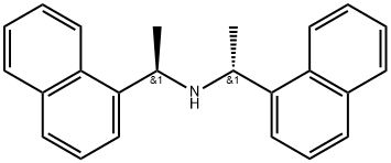 1-Naphthalenemethanamine, α-methyl-N-[(1R)-1-(1-naphthalenyl)ethyl]-, (αR)- 化学構造式