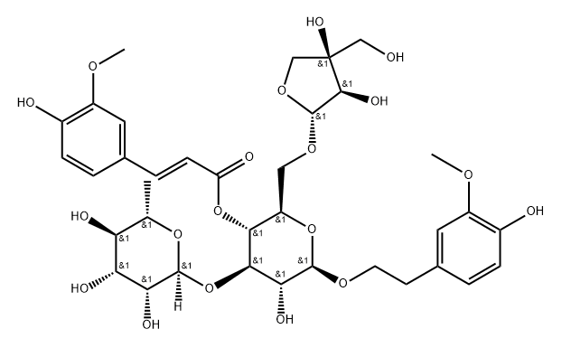独一味苷 A, 165406-97-3, 结构式