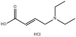 2-Butenoic acid, 4-(diethylamino)-, hydrochloride (1:1), (2E)- Structure