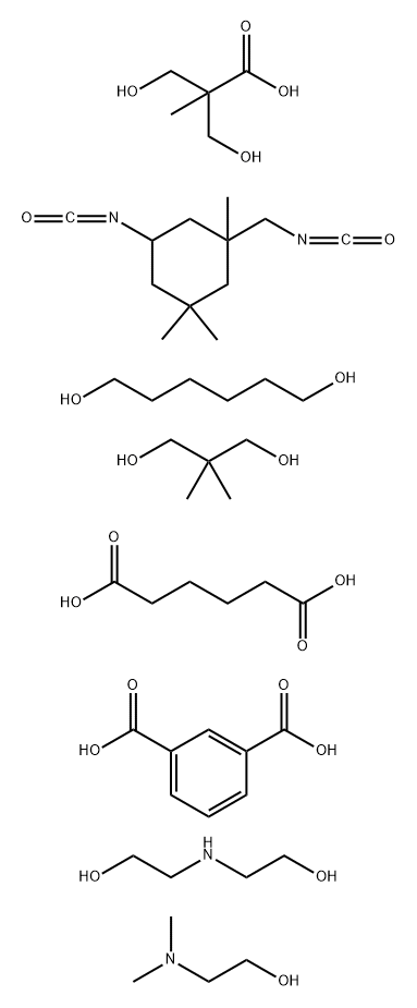 1,3-디메틸-2,2-프로판디올,헥산디오산,1,3-헥산디올,1,6-히드록시-3-(히드록시메틸)-2-메틸프로판산,2'-이미노비스를포함하는2,2-벤젠디카르복실산중합체[에탄올]및5-이소시아나토-1-(이소시아네이토메틸)-1,3,3-트리메틸시클로헥산,화합물.승