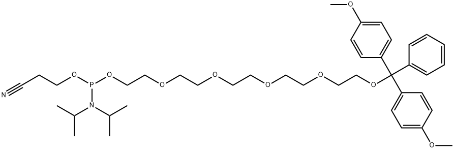 Phosphoramidous acid, bis(1-methylethyl)-, 16,16-bis(4-methoxyphenyl)-16-phenyl-3,6,9,12,15-pentaoxahexadec-1-yl 2-cyanoethyl ester|DMT-PEG PHOSPHORAMIDITE