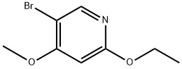 5-bromo-2-ethoxy-4-methoxypyridine Structure
