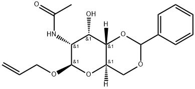 .beta.-D-Allopyranoside, 2-propenyl 2-(acetylamino)-2-deoxy-4,6-O-(phenylmethylene)-,165874-21-5,结构式