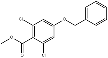 Methyl 4-(benzyloxy)-2,6-dichlorobenzoate Struktur