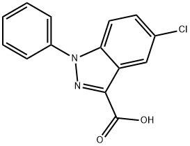 5-chloro-1-phenyl-1H-indazole-3-carboxylic acid Structure