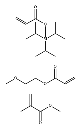 2-Propenoic acid, 2-methyl-, methyl ester, polymer with 2-methoxyethyl 2-propenoate and tris(1-methylethyl)silyl 2-propenoate|