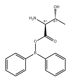 Diphenylboranyl (2S,3R)-2-amino-3-hydroxybutanoate Structure