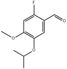 2-fluoro-5-isopropoxy-4-methoxybenzaldehyde Structure