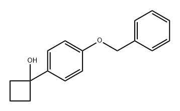 1-(4-(benzyloxy)phenyl)cyclobutanol Structure