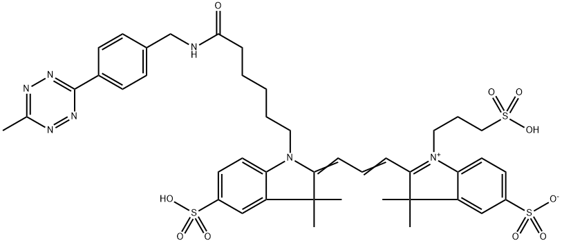 Cy3 Methyltetrazine,1676067-48-3,结构式