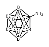 1-Amine-1-carba-closo-dodecaborane(11) 结构式