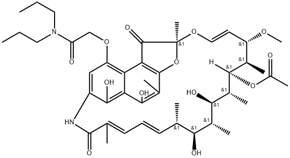 4-O-[2-(Dipropylamino)-2-oxoethyl]rifamycin,16784-03-5,结构式