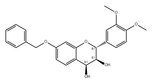 trans-2,3,cis-3,4-7-(Benzyloxy)-3',4'-dimethoxy-3,4-flavandiol Structure
