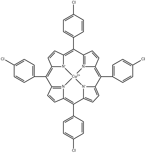 四对氯苯基卟啉铜,16828-36-7,结构式