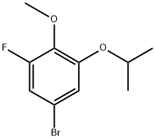 5-bromo-1-fluoro-3-isopropoxy-2-methoxybenzene Structure