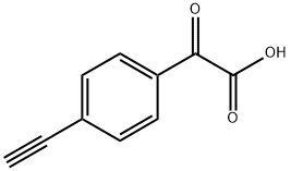 Benzeneacetic acid, 4-ethynyl-α-oxo- Structure