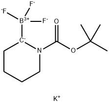 Borate(1-), [1-[(1,1-dimethylethoxy)carbonyl]-2-piperidinyl]trifluoro-, potassium (1:1), (T-4)- Struktur