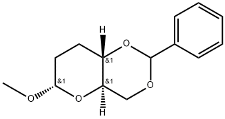 Methyl 4-O,6-O-(phenylmethylene)-2,3-dideoxy-α-D-erythro-hexopyranoside Structure