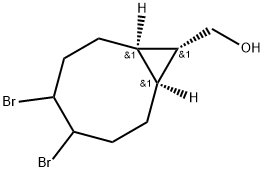 Bicyclo[6.1.0]nonane-9-methanol, 4,5-dibromo-, (1α,8α,9α)- Structure