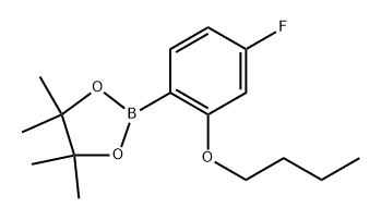 2-(2-Butoxy-4-fluorophenyl)-4,4,5,5-tetramethyl-1,3,2-dioxaborolane Structure