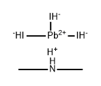 Plumbate(1-), triiodo-, hydrogen, compd. with N-methylmethanamine (1:1:1) Structure