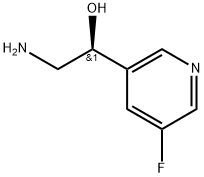 3-Pyridinemethanol, α-(aminomethyl)-5-fluoro-, (αS)- Struktur