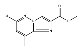 methyl 6-chloro-8-methylimidazo[1,2-b]pyridazine-2-carboxylate Struktur