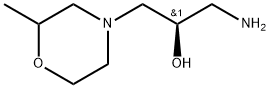 4-Morpholineethanol, α-(aminomethyl)-2-methyl-, (αR)- Structure