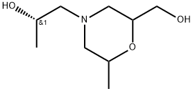 4-Morpholineethanol, 2-(hydroxymethyl)-α,6-dimethyl-, (αS)- Structure