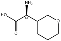 2H-Pyran-3-acetic acid, α-aminotetrahydro-, (αS)- Structure