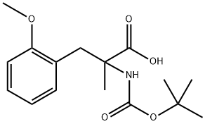 N-Boc-2-methoxy-a-methyl-DL-phenylalanine 结构式