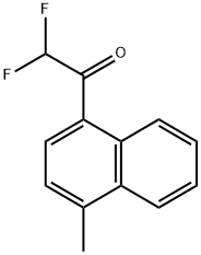 2,2-Difluoro-1-(4-methyl-naphthalen-1-yl)-ethanone Struktur