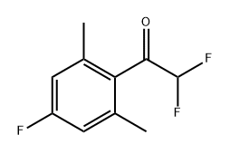 2,2-Difluoro-1-(4-fluoro-2,6-dimethylphenyl)ethanone Struktur