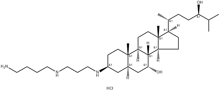 Desulfosqualamine (trihydrochloride)|(3S,5R,7R,8R,9S,10S,13R,14S,17R)-3 - ((3 - ((4-氨基丁