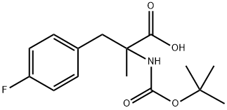 N-Boc-4-fluoro-a-methyl-DL-phenylalanine Struktur
