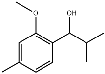 1-(2-methoxy-4-methylphenyl)-2-methylpropan-1-ol 化学構造式